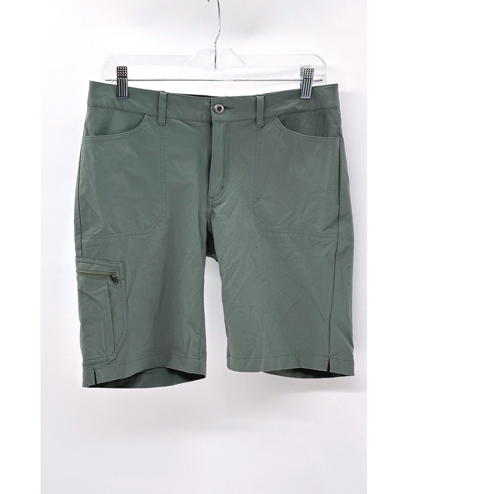 Patagonia Shorts Tribune Women 10 Hemlock Green 10" Inseam Hike Outdoor Nylon‎